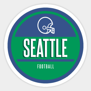 Seattle football retro Sticker